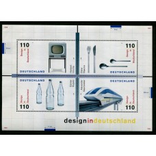 ALEMANIA OCCIDENTAL 1998 HOJA BLOQUE NUEVA MINT FERROCARRILES 7.50 EUROS